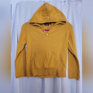 NWOT kidpik Boys knit hoodie, size M (10), mustard yellow